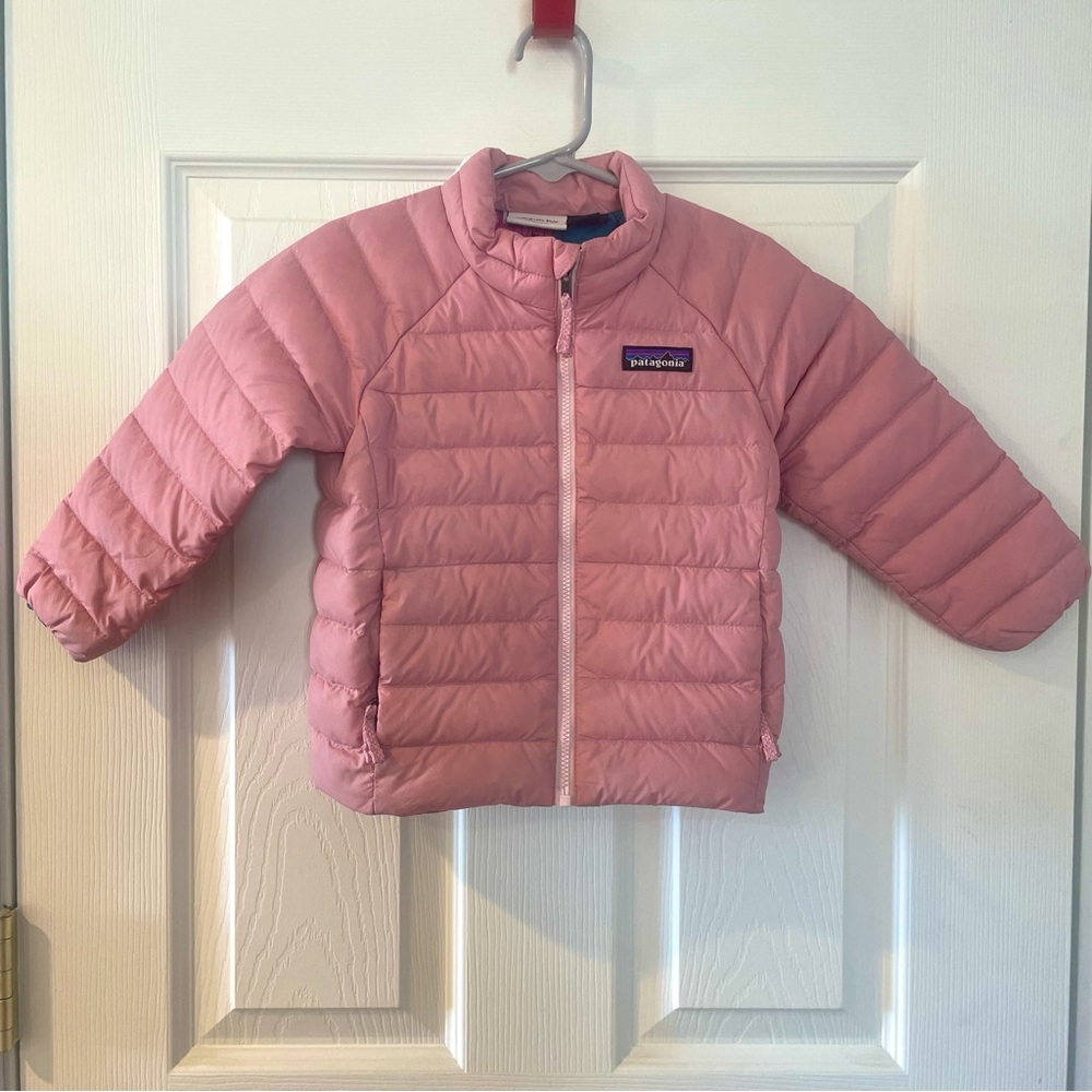 Patagonia Kids Light Pink Puffer Coat